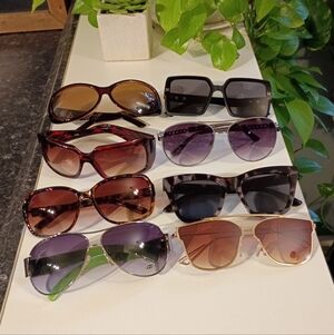 Stylish Women's Sunglasses Collection - Black, Brown, Gold